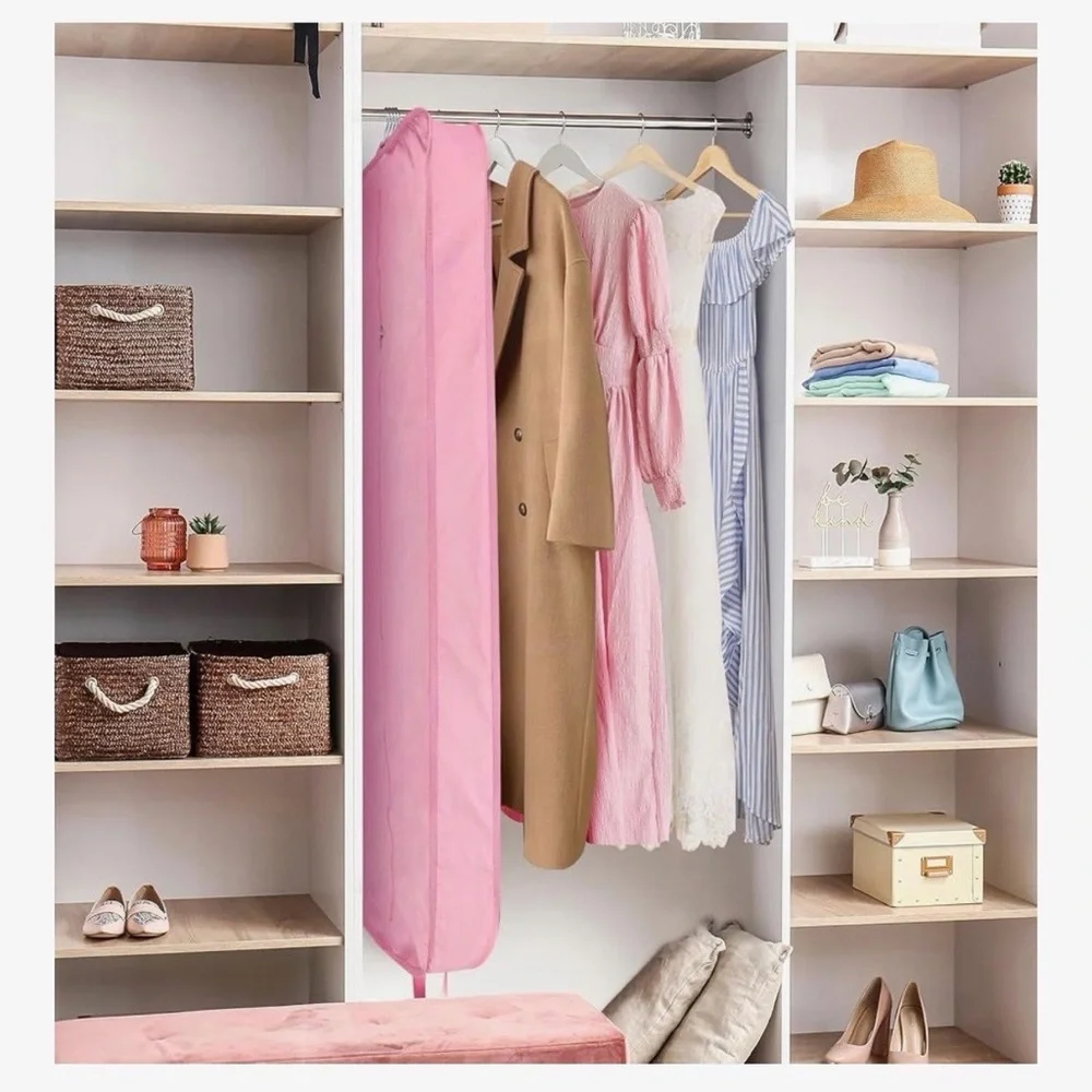 Pink Garment Bag for Dresses